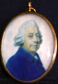 Miniature portrait of an older gentleman by Richard Crosse